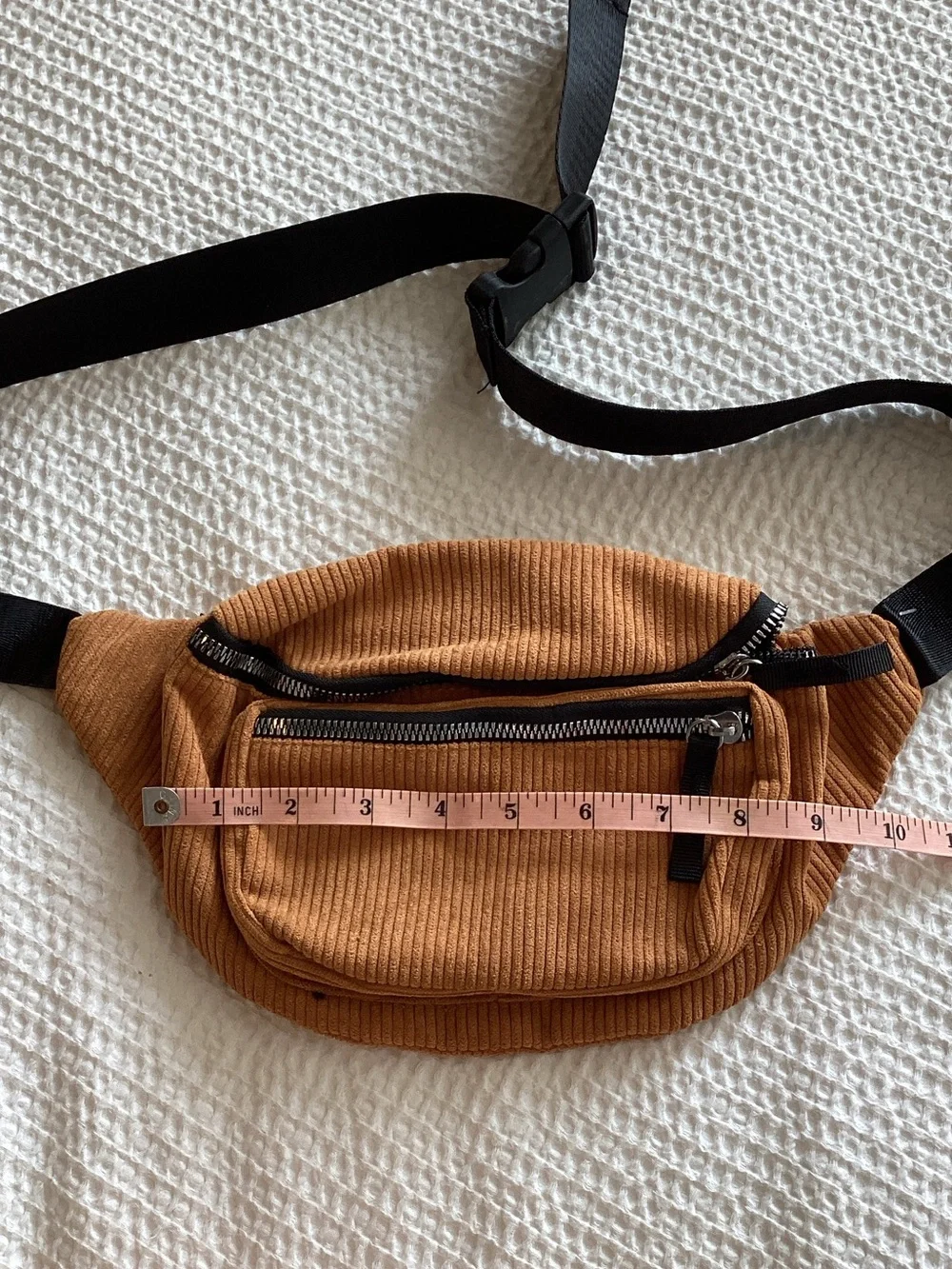 Brown‎ Corduroy Waist Bag - Unbranded